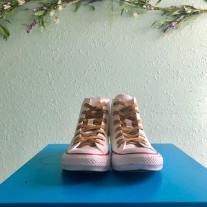 White High-top Converse Sneakers